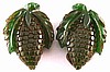 BP234 pr carved green dress clips